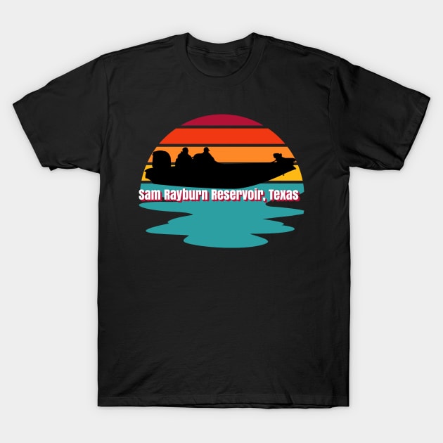 Sport Fishing Bass and Game Fish Sam Rayburn Reservoir, Texas T-Shirt by CharJens